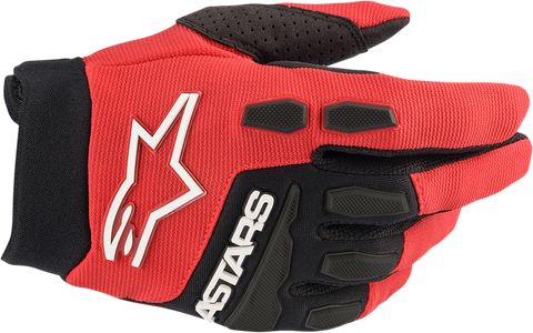 ALPINESTARS Youth Full Bore Gloves - Bright Red/Black - Large 3543622-3031-L