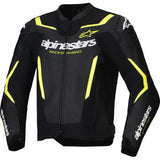 ALPINESTARS Jacket Lthr Gp Force Air Flo Blk/Yl Fl 58 3100326-155-58