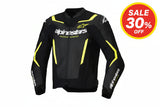 IN STOCK OPEN BOX ALPINESTARS Jacket Lthr Gp Force Air Flo Blk/Yl Fl 48 3100326-155-48