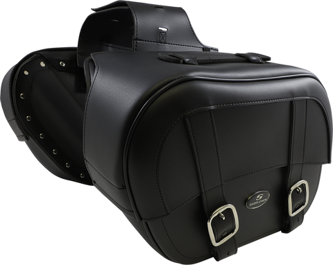 SADDLEMEN Drifter Saddlebags with Shock Cutaway - Black 3501-0576