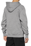 100% Youth Icon Hoodie - Gray - Large 20030-00006