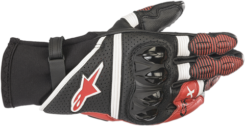 ALPINESTARS GPX V2 Gloves - Black/White/Bright Red - Large 3567219-1304-L