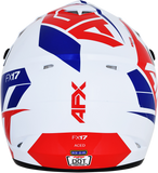 AFX FX-17 Helmet - Aced - Red/White/Blue - Large 0110-6481
