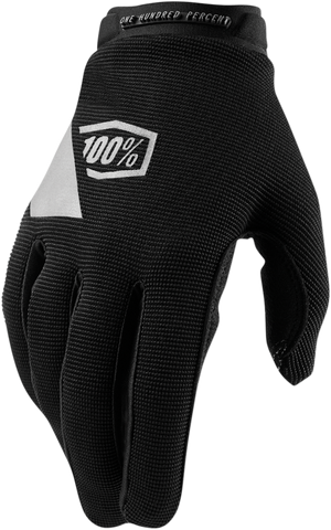 100% Women's Ridecamp Gloves - Black/Charcoal - Medium 10013-00002