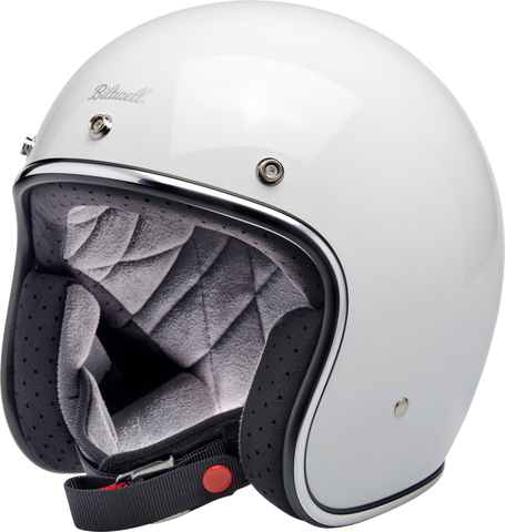 BILTWELL Bonanza Helmet - Gloss White - Medium 1001-164-203