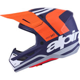 ALPINESTARS SM7 Helmet - Core - Matte Orange/Blue - XS 8301826-408-XS