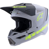 ALPINESTARS SM3 Helmet - Radium - Matte Gray/Black/Yellow Fluo - 2XL 8300826-9510-XXL