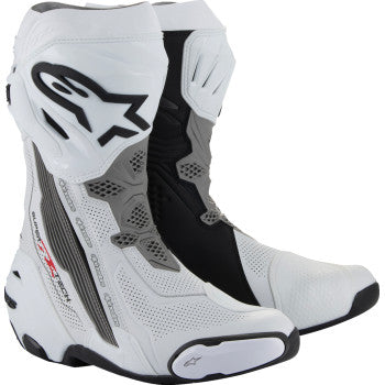 ALPINESTARS Supertech R Vented Boots - White/Gray/Black - US 7.5 / EU 41 2220121-2024-41