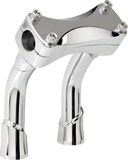 BILTWELL Risers - Murdock - Oversized - Pullback - 6" - Chrome 6414-105-06