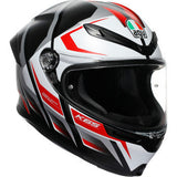 IN STOCK AGV K6 S Helmet - Karve - Matte Black/White/Red - Small 2118395002-025-S