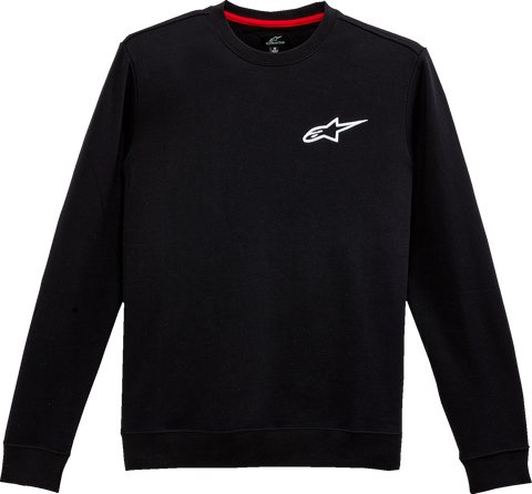 IN STOCK ALPINESTARS Ageless Crew Fleece - Black - Medium 1232-51020-10-M