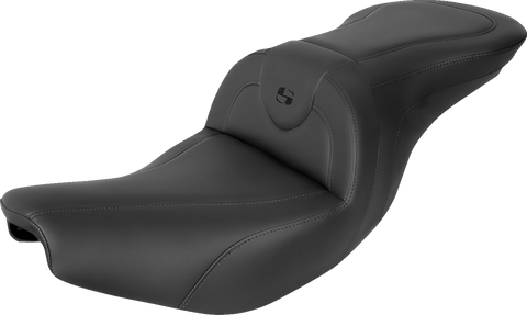 SADDLEMEN RoadSofa Seat - without Backrest - Black w/ Black Stitching - Indian '14-'23 I14-07-187