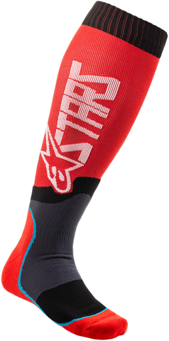 ALPINESTARS MX Plus 2 Socks - Red/White - Small/Medium 4701920-32-SM
