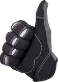 BILTWELL Moto Gloves - Gray/Black - Medium 1501-1101-003