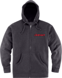 ICON Omnicrux Zip Fleece Hoodie - Black - Large 3050-6389