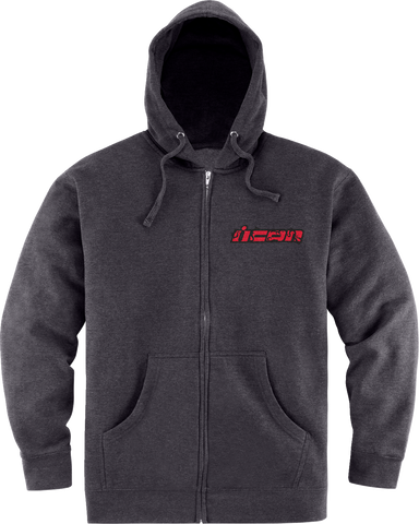 ICON Omnicrux Zip Fleece Hoodie - Black - Small 3050-6387
