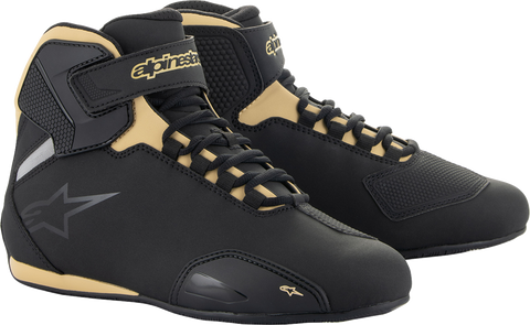 ALPINESTARS Women's Sektor Shoes - Black/Champagne - US 7 2515719-1090-7