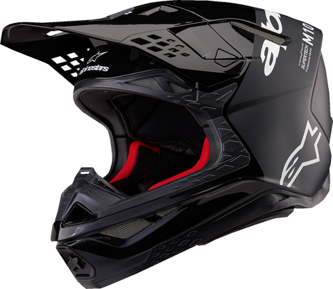 IN STOCK ALPINESTARS Supertech M10 Helmet - Flood - MIPS® - Black/Dark Gray - Large 8301023-1310-L