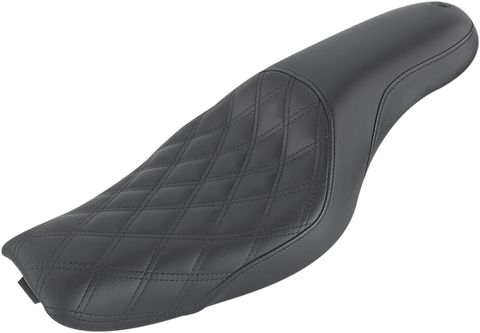 SADDLEMEN Profiler Seat - Front Lattice/Rear Smooth - Black - XLC 807-03-149
