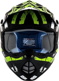 AFX FX-17Y Helmet - Attack - Matte Black/Green - Small 0111-1417