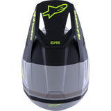 ALPINESTARS SM3 Helmet - Radium - Matte Gray/Black/Yellow Fluo - Large 8300826-9510-L
