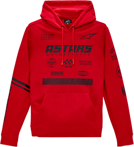 ALPINESTARS Multi Race Hoodie - Red - Large 12135150030L