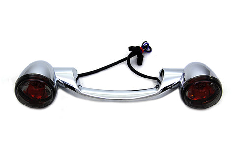 Chrome Steel Revox Turn Signal Bar with Lamps