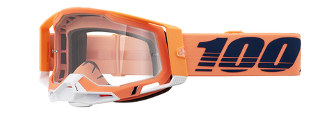 100% Racecraft 2 Goggles - Coral - Clear 50009-00018