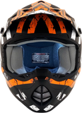 AFX FX-17Y Helmet - Attack - Matte Black/Orange - Large 0111-1407