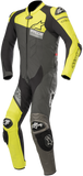 ALPINESTARS GP Plus Venom 1-Piece Leather Suit - Black/Yellow Fluorescent/Gray - US 48 / EU 58 3150818-1511-58
