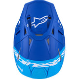 ALPINESTARS Supertech M10 Helmet - Flood - MIPS® - Blue/Black Carbon - Small 8301023-7282-S
