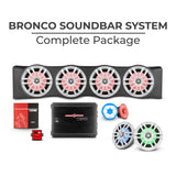 Ford Bronco 6th Gen 4 Door Rear Mount Sound Bar System Complete Package.