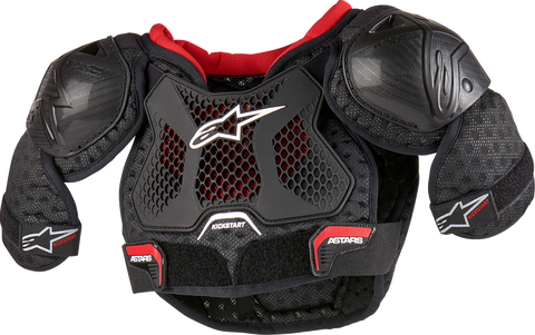 ALPINESTARS Youth Bionic Action Kickstart Chest Guard - Black/Red - 4/6 6740624-13-4/6