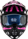 AFX FX-17Y Helmet - Attack - Matte Black/Fuchsia - Large 0111-1413