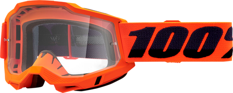 100% Accuri 2 OTG Goggles - Neon Orange - Clear 50018-00004