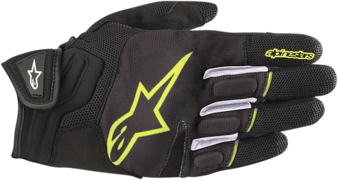 ALPINESTARS Atom Gloves - Black/Fluo Yellow - 2XL 3574018-155-2X