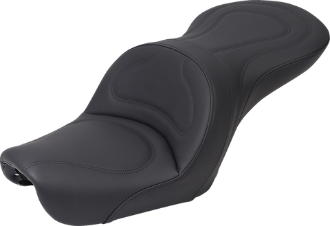 SADDLEMEN Seat - Explorer - Without Backrest - Stitched - Black - FXD '04-'05 804-04-0291