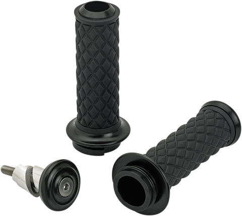 BILTWELL Grips - Alumicore - TBW - Black 6605-201-01