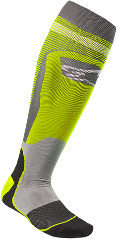 ALPINESTARS MX Plus 1 Socks - Yellow/Gray - Large/2XL 4701820-501-L2X