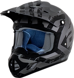 AFX FX-17Y Helmet - Attack - Frost Gray/Matte Black - Large 0111-1398