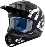 AFX FX-17Y Helmet - Attack - Matte Black/Silver - Medium 0111-1400