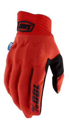 100% Cognito Smart Shock Gloves - Red - Medium 10014-00046