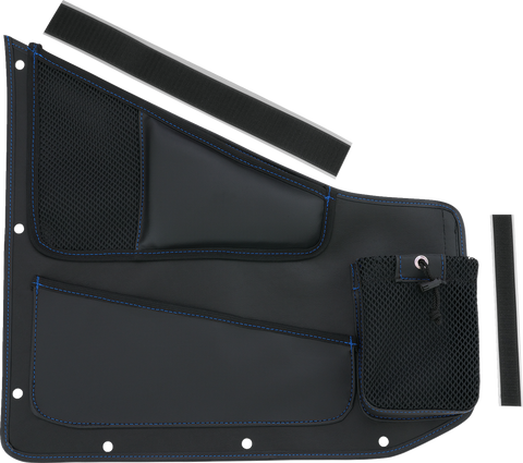 SHOW CHROME Kaliber Organizer - Driver - Black with Blue Stitching H44-7DBLU