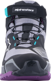 ALPINESTARS Stella CR-X Drystar® Shoes - Black/Gray/Teal/Purple - US 6.5 2611523137065