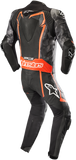 ALPINESTARS GP Plus v2 Camo 1-Piece Leather Suit - Black/Charcoal/Red Fluorescent - US 48 / EU 58 3150718-994-58