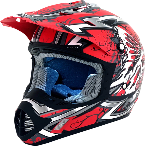 AFX FX-17 Helmet - Butterfly - Matte Ferrari Red - XL 0110-7120