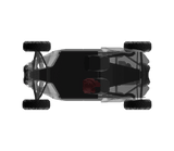 Can-Am Maverick X3 12" Under Seat Subwoofer Enclosure Driver Side - PSW12.4D Shallow Water Resistant Subwoofer Included