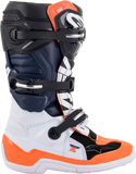 ALPINESTARS Youth Tech 7S Boots - Black/Orange/White - US 8 2015017-1241-8