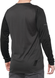 100% Ridecamp Jersey - Long-Sleeve - Black/Charcoal - Small 40028-00000