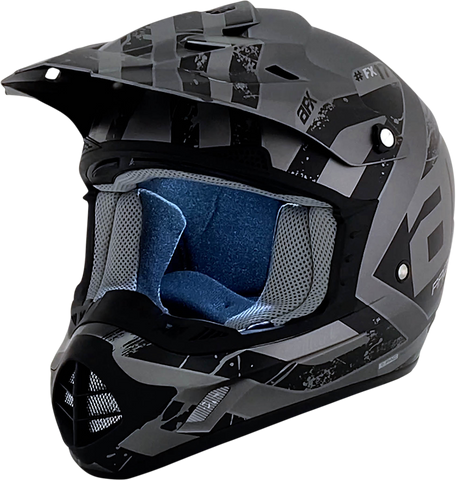AFX FX-17Y Helmet - Attack - Frost Gray/Matte Black - Medium 0111-1397